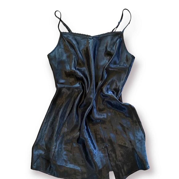 Black Satin Chemise by Apt. 9 - Picture 1 of 6